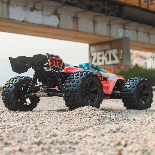 ARRMA RC Truck 1/8 KRATON 4X4 6S BLX BRUSHLESS V6 Speed Truck RTR (Lipo Battery and Charger Not Included) (Blue/Orange), ARA8608V6T1 - color: Blue/Orange