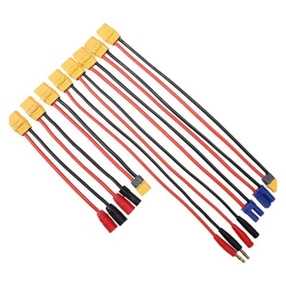 XT90H Male XT90 12awg 300mm 4mm Silicone Wire Cable Banana Plug To For RC Car Lipo Battery Parts And Accessories Upgrade Replacement Use RC Car Upgrade Part