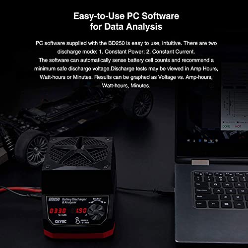SkyRC BD250 250W 35A LiPo/LiHV/NiMH Battery Discharger & Analyzer