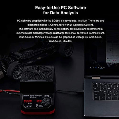 SkyRC BD250 250W 35A LiPo/LiHV/NiMH Battery Discharger & Analyzer