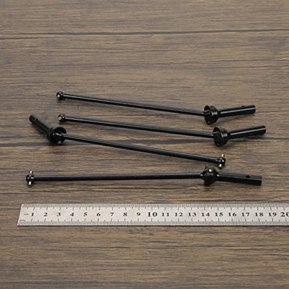 RCAWD CVD Driveshaft 183mm for ARRMA 6S, 1/8 Kraton 6S, Notorious 6S, Outcast 6S & 1/7 Fireteam 6S Upgrades Parts, #45 Steel Drive shafts Hop Ups for #AR220033#ARAC3985 Black - color: Black
