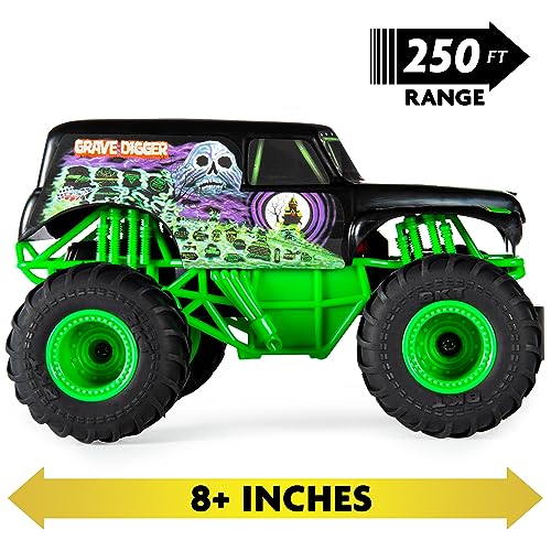 Monster Jam Official Grave Digger Remote Control Monster Truck, 1:24 Scale, 2.4 GHz, for Ages 4 and Up - style: Grave Digger