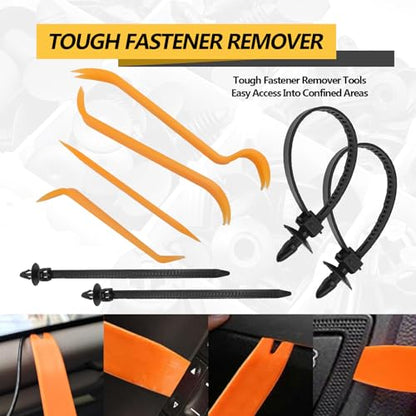 360pcs Bumper Retainer Clips Car Plastic Rivets Fasteners Push Retainer Kit with 18 Most Popular Sizes Auto Push Pin Rivets for Benz, BMW, Toyota, Honda, Subaru, Nissan, Mazda etc