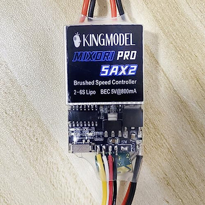 5A Dual Brushed ESC 2S-6S for 130-390 Motor RC Tank