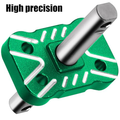 Aluminum Differential Locker Spool Diff Locker Mounts Set Upgrades Part for 1/10 Slash/Rustler/Stampede/Bandit 2WD(VXL),Sealed Differential Case Hops Up.Green - color: Green(for 1/10)