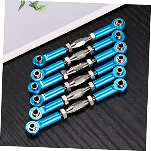 6pcs Aluminum Turnbuckle Rods for Rc Epxhsp Racing Trucks and Buggies Linkage Upgrade Parts - color: Blue