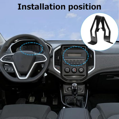 30PCS Car Dashboard Trim Clips, Metal U-Shaped Vehicle Front Console Dash Retainer, Automotive Dash Console Panel Fastener Replacement Accessories, Universal for SUV Truck Sedan - size: 30PCS