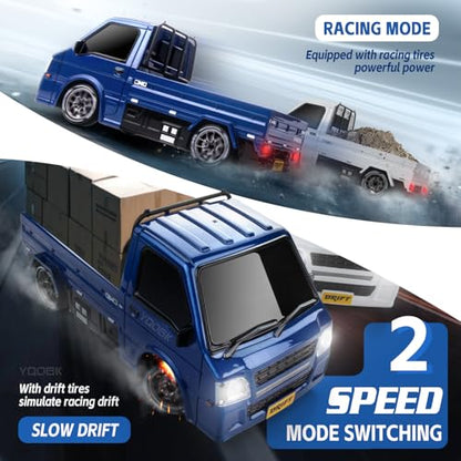 1/24 4WD RC Drift Car, 2.4GHz 20KM/H High Speed Remote Control Racing Car with Drifting Tires, Gift for Kids Adults