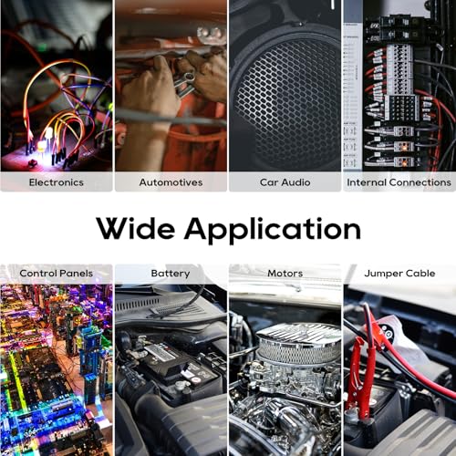 TOPDC 18 Gauge Copper Electrical Wire, 6 Colors, 25FT Each Stranded Wire with PVC Insulation, Silicone Hook up Wire Kit for Car Audio,Automotive Wiring,LED Lighting,etc - size: 18AWG-150FT Copper
