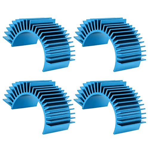 4Pcs Aluminum Motor Heat Sink for 540 550 Size Electric Motors Brushed/Brushless Cooling RC Crawler Monster Truck Short Course Buggy Accessories