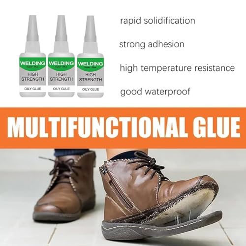 Welding Glue, Welding High-Strength Oily Glue, Universal Super, Instant Bonding, Strong Adhesion, 50g.4pcs - color: Glue4pcs