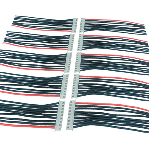 FLY RC 10pcs JST-XH 8S Balance Plug Extension Lead Wire Balance Wire for LiPo Battery Balance Charging (10pcs 8s) - style: 10pcs 8s