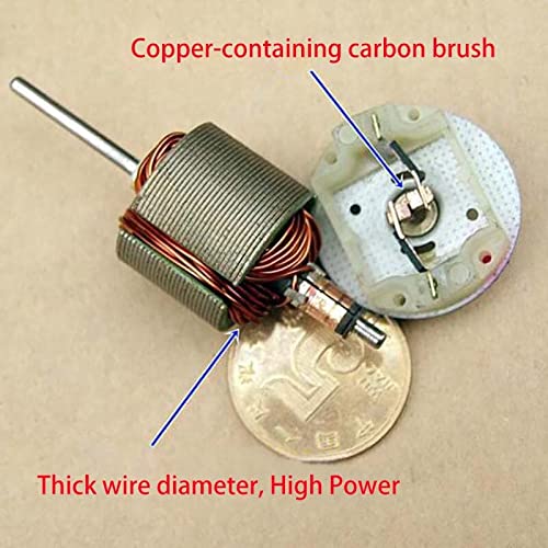Mini Electronic Starter 370-5528 DC 4.2V 6V 7.4V 11.1V 50000RPM Ultra-High Speed Power Carbon Brush Micro Electronic Starter 370 DIY RC Toy Car Boat Water Gun Model Motors