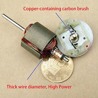 Mini Electronic Starter 370-5528 DC 4.2V 6V 7.4V 11.1V 50000RPM Ultra-High Speed Power Carbon Brush Micro Electronic Starter 370 DIY RC Toy Car Boat Water Gun Model Motors