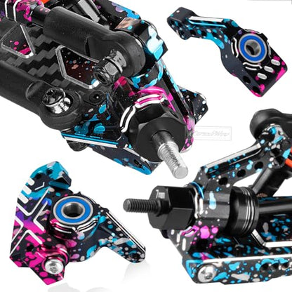 RC Upgrades Part for 1/10 Slash 2WD,Driveshafts,Shock Absorbers &Suspension Arms &Turnbuckles Links&Caster Blocks &Steering Block &Stub Axle Carriers &Shock Towers &Bulkhead,Polychrome - color: Polychrome(2wd)