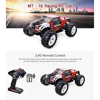 1/16 Scale RTR Remote Control Car for Adults,Max 40 Km/h Fast RC Cars with Brushless Motor, 4X4 Race Offroad RC Truck, Remote Control Monster Trucks