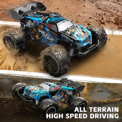 1/20 Scale Fast RC Cars, 20KM/H 4WD Off-Road High Speed Remote Control Trucks for Adults and Kids Boys, All Terrain Truck Toys Gifts Blue - style: S767-blue