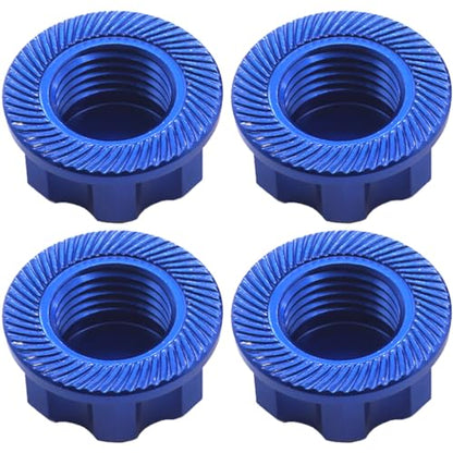 4Pack ShareGoo RC 17mm Hex Wheel Nut, Aluminium Dustproof Anti-Skid Mount Cap Compatible with Traxxas X-Maxx Summit E-Revo 1/8 RC Buggy Truck Car
