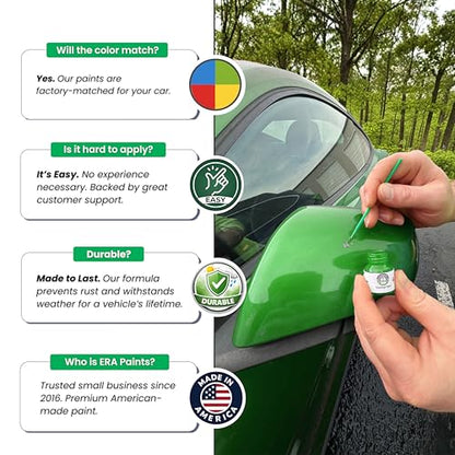 ERA Paints - 1D2 - Thunder Cloud Metallic for SCION Exact OEM Color Match Automotive Touch Up Paint for Cars - Scratch & Chip Repair for Metal & Plastic - Essential Kit - Made in USA - style: Jar - Essential Kit