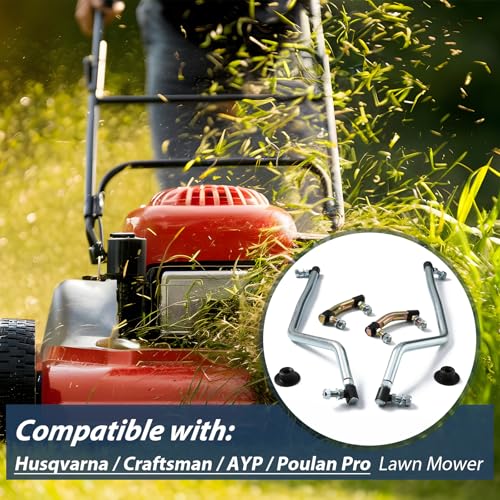 Adjustable Steering Drag Link Set LH/RH, Fit 436884 436885 436887, Compatible with Husqvarna, Craftsman, AYP & Poulan Pro Lawn Mower, Replaces 532436884 532436885 532436887