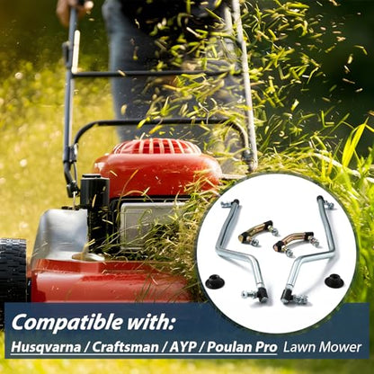 Adjustable Steering Drag Link Set LH/RH, Fit 436884 436885 436887, Compatible with Husqvarna, Craftsman, AYP & Poulan Pro Lawn Mower, Replaces 532436884 532436885 532436887
