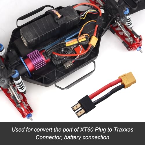 Hobbypark RC Battery/Charger Adapter Connector for Traxxas to XT60 Plugs with 12AWG Gauge Wire
