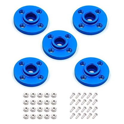 Servo Arm Horn Metal Aluminum 25t for Rc Car Helicopter Round Mg945 Mg995 Mg996 Silver/Red/Blue (Blue) - color: Blue