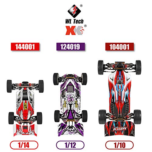 GoolRC WLtoys 104001 RC Car, 1:10 Scale 2.4GHz 4WD High Speed Racing Buggy, Aluminum Alloy Chassis, Zinc Alloy Gear, 1 Battery