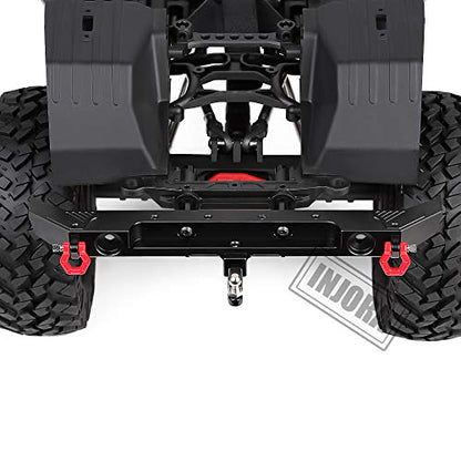 INJORA Rear Metal Bumper for 1:10 RC Axial SCX10 III AXI03007 (Black)