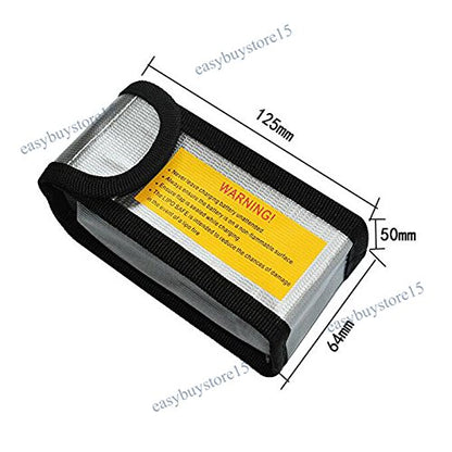 4pcs Lipo Battery Fireproof Explosion proof Bag Storage Guard Safe Pouch 125mm