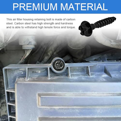 5PCS Air Box Bolt Screws, Filter Housing Screws, Air Filter Housing Mounting Bolts Replace 6509605AA 11549031, Automotive Airs Filters Cover Retainers Fit for Chrysler, Jeep, Dodge, Ram