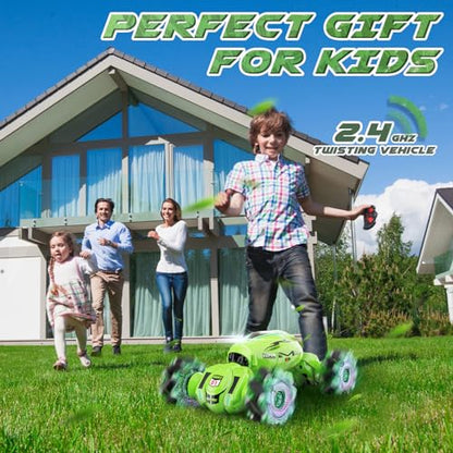 Nitigo Gesture RC Car Hand Controlled RC Car Toys for Boys Girls 6-12 | 2.4GHz 360° Rotation 4WD Gesture Sensing RC Stunt Car with Light & Music, Birthday Gifts for Kids
