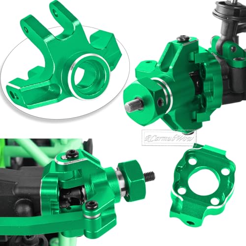 RC Upgrades for L0S1 1/18 Mini LMT 4X4,Driveshafts,Servo,Body Mount,Upper&Lower Shock Mount,Side Panel Crossbar,Rear Cup,Steering Cup&C Hub,Steering Links,Shock Strengthen Mount,Green - color: Green(1set)