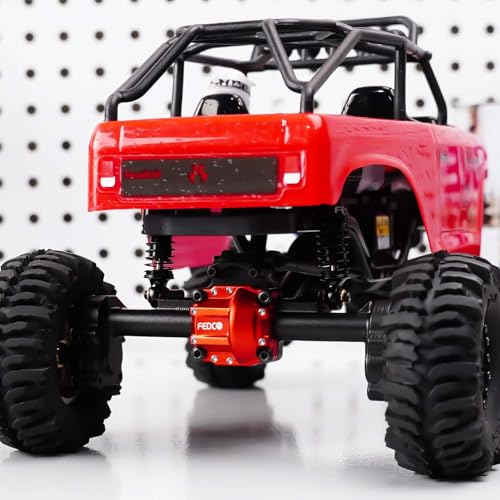 SCX24 Portal Axles Differential +10 MM Extended Axles | High Clearance Axles with Diff Locker for Axial AX24 SCX24 Upgrade Parts 1/24 RC Crawler
