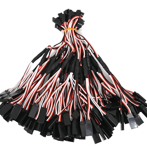 15PCS RC Servo Y Extension Cable 3-Pin Male to 1 Female Y Harness Splitter, 200mm Servo Extension Wire Compatible with JR Futaba JST for RC Car Airplane Helicopter - style: 1 Male to 1 Female