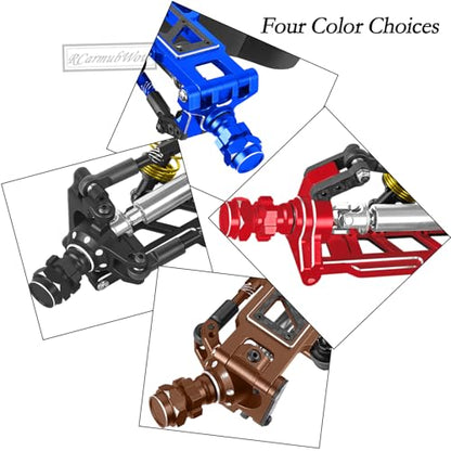 RC Caster Blocks,Front Steering Block,Rear Stub Axle Carriers Upgrades Part for 1/10 Slash/Rustler/Stampede/Jat0 4x4(VXL),Hoss 4X4 VXL,Replaces #9037#9032#9050,Navy Blue