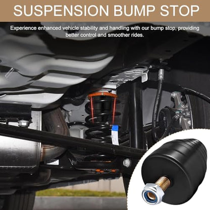 2PCS Suspension Bump Stop, 9.9101G Door Anti-collision Rubber Pads, Rear Leaf Spring Bumper, Universal Rear Bump Stops Kit Accessories Replacement for Most Cars, Trucks and Off-Road Vehicles