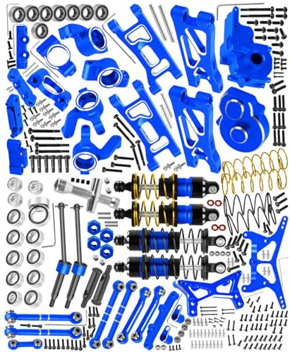 RC Upgrades Part for 1/24 1/28 Micro-B/Micro-T 2S 2WD,Suspension Arms/Caster Block/Steering Blocks/Rear Stub Axle Carriers/Mount/RC Shocks/Shock Mounts/Drive Shaft/Links/Gearboxes,Navy Blue - color: Navy Blue-(upgrades Part）