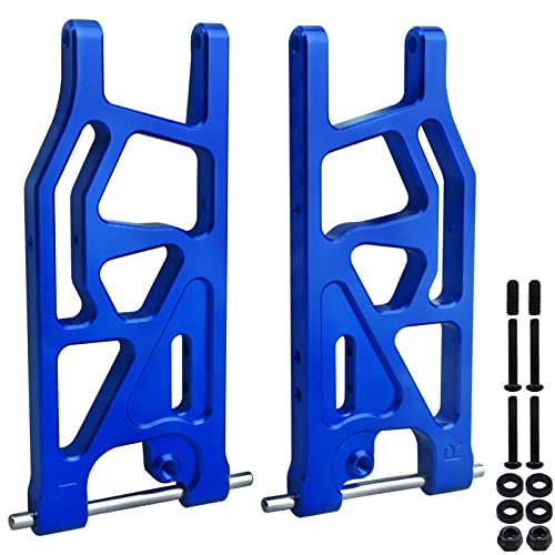 Aluminum Rear Lower Suspension Arms Set for ARRMA Mojave 6S BLX Upgrades 1/7 Scale Desert Truck, Replaces ARA330607 (Blue) - color: Blue