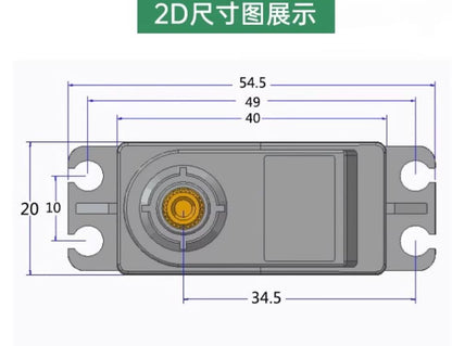 15kg High Torque Digital RC Servo 360 Degree Continuous Rotation Metal Gear Steering Servo Motor with 25T Servo Horn for 1/6 1/8 1/10 1/12 RC Models Car Robot Baja Crawlers DIY 4PCS