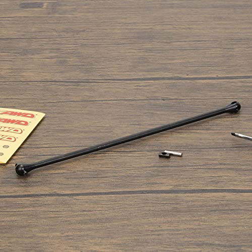 RCAWD CVD Driveshaft Dogbone 201mm #45 Steel ARA310924 for Arrma Kraton 8S BLX RTR EXB Roller Upgrade Parts (Black)