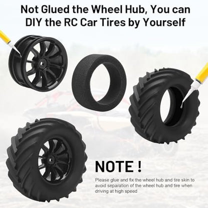 12mm Hex RC Truck Tires, daitoku RC Tires and Wheels for TRAXXAS 1/16 E-Revo Rlaarlo HSP 94186 16208 16209 16210 WLtoys 144001 MJX16208 HBX2105A 3101A