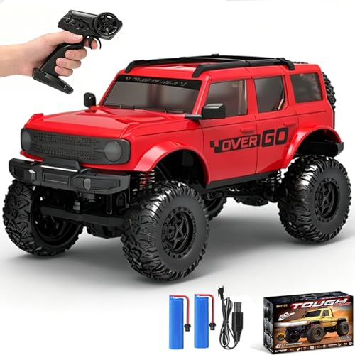 1:20 Scale RC Crawler RTR RC Rock Truck 4x4 2.4GHZ Hobby Grade Remote Control Car Model Vehicle RC Buggy (02-Red) - color: 02-red
