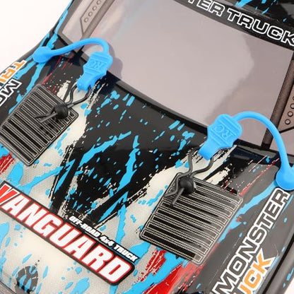 1.0mm RC Cars Body Clips with Pull Tabs for Universal 1/14 1/16 1/18 SCX24 Remote Control Car Compatible with Redcat HPI Himoto HSP Exceed Truck Buggy(10 Pieces,Blue) - color: Light Blue
