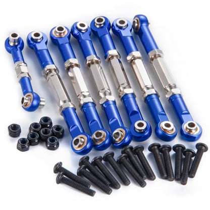 Adjustable Aluminum Upgrades Parts Turnbuckles Camber Links Set for 1/10 Traxxa Slash 2WD 4X4 Hoss Rustler VXL Stampede RC Truck