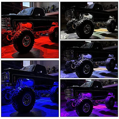 GLOBACT RC Chassis Rock Light 8 Modes 8 Beads for 1/10 TRX4/Bronco/1979
