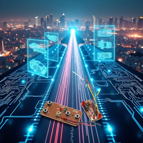27mhz Four-Way Remote Control Board Two-Way RC Transmitter and Receiver Car Robot Model Accessories for DIY Projects(Control 2 Motors)，Remote and App Controlled Vehicles，Hobby RC Cars