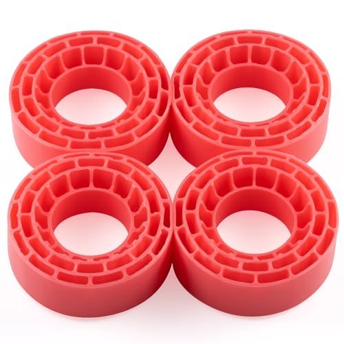 Super Soft Silicone Rubber Inserts fit for 68-72mm*24-27mm 1.3" Tires, RC Tire Inserts for TRX4M SCX24 1/18 1/24 Crawler Tire, Replacement of Sponge Foams 4pcs (Pink) - color: Pink