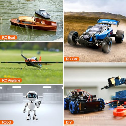 17g Metal Gear Digital Servos, 4-Pack | Compact 17g digital servos for RC aircraft, robots, 1/18 and 1/16 vehicles, boats and ducted-fan models.