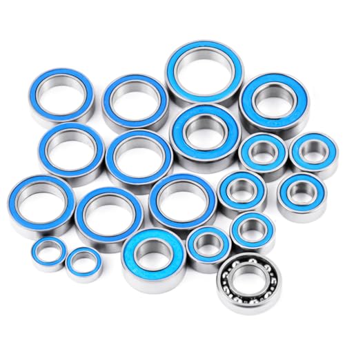 20Pcs Steel Rubber Sealed Bearings Kit for Tra-xxas Mini Maxx XRT | Slash 4X4 Short Course 1/16 RC Car Upgrade